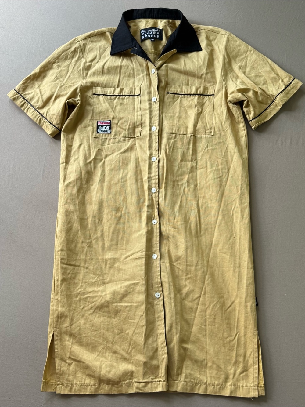 Vintage Style Plasma Sphere Retro Mechanic Shirt Dress